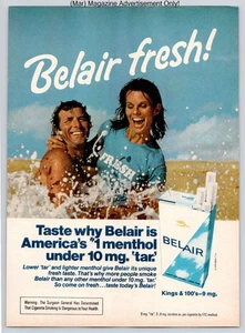 Belair Menthol Beach Splash Lifestyle Fun Outdoors Vintage 1980 Advertisement - Picture 1 of 5