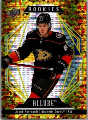 2022-23 Upper Deck Allure - Rookies Jacob Perreault #133 Gold Glitter Bomb /199 - Image 1 of 2