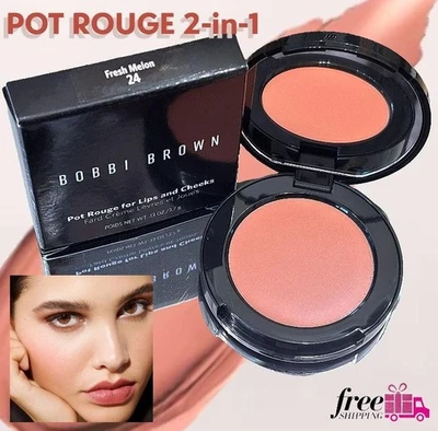 Bobbi Brown Pot Rouge para labios y mejillas (original) ~ melón fresco #24 3,7 g nuevo en caja Foto 1 de 4