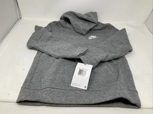 NWT BOYS NIKE SZ 7 HOODIE Carbon Heather Gray - Picture 1 of 6