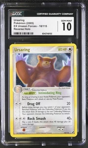 Tarjeta Pokémon CGC 10 Ursaring EX Unseen Forces 18/115 Holograma Inverso SELLADA - Imagen 1 de 2