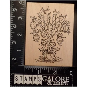 SELLOS DE GOMA SERENDIPIA 843H HUEVO DE PASCUA ARCO FLORES FLORES CESTA #805 - Imagen 1 de 3