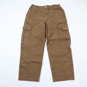 Vans Pants Mens Large Wide Leg Cargo Heavyweight Canvas Elastic Waist Skate - Picture 1 of 9