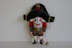 Vintage seltener Nussknacker Soldat Ornament Stoff Keramik Made in Ukraine - Bild 1 von 7