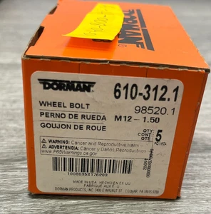 Dorman 610-312.1 / 610-312 Wheel Bolt 98520.1 M12-1.50 NOS (Pack of 5) - Picture 1 of 2