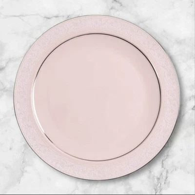 Platos de ensalada Noritake Always Pink Platinum Rim | Juego de 4 | Excelente estado Foto 1 de 4