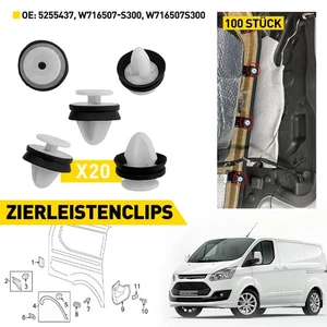 100x Dachverkleidung Befestigungsclips 5255437 für Ford Transit / Tourneo Custom - Bild 1 von 14