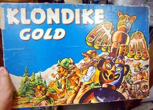 RARO juego de mesa vintage 1943 KLONDIKE GOLD, gráficos increíbles, juego difícil de encontrar - Imagen 1 de 12