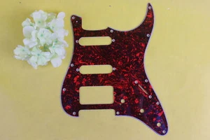 Advance Guitar Pickguard SSH Pickup Scratch Plate Red Pearl Pattern Three-Ply - Picture 1 of 6