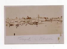 !!! BARBARY TRIPOLI 1920 CANCEL ON ITALIAN PHOTO CARD
