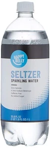 Marke Amazon - Happy Belly Seltzer Sprudelwasser, 33,8 flüssige Unzen (1er Pack) - Bild 1 von 2