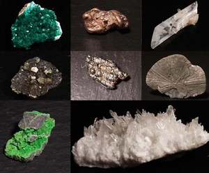 Pietre preziose pietre grezze minerali unici gradini cristalli minerali tesoro in pietra - Foto 1 di 316