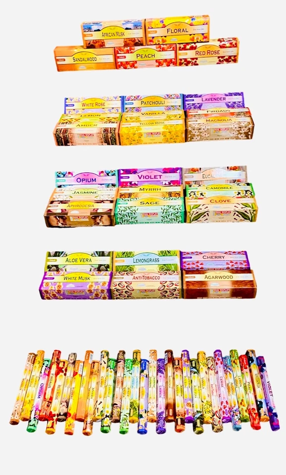 Tulasi Sarathi Incense Sticks (Box of 6 Packs, 20 Sticks/Pack)Made in India - Image 1 of 1