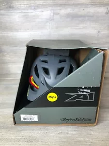 Casque Troy Lee Designs A1 MIPS - Gris classique / Jaune - Moyen / Grand - Photo 1 sur 8
