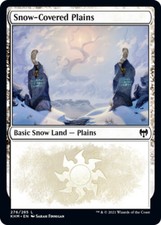 1x Snow-Covered Plains (276) - Foil MTG Kaldheim NM Magic Foil