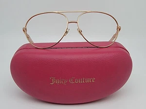 Juicy Couture JU582/S 00AW WI Rose Gold Pink Aviator Sunglasses Frame w/ Case - Picture 1 of 15
