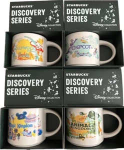 Disney Parks Starbucks Tazze Discovery Series Epcot Magic HS Animal SET 14 oz - Foto 1 di 1