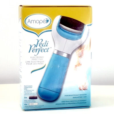 Amope Pedi Perfect Electronic Foot File & 4 Roller Starter Set Open Box - Image 1 of 4