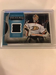 2015-16 Artifacts FREDERIK ANDERSEN Treasured Swatches Jerseys Blue #TS-FA - Picture 1 of 2