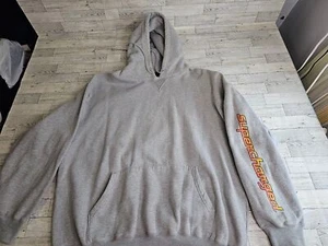 Grey Heathered "Supercharged" Vintage Camaro Hoodie, Back Graphic, Size XL - Picture 1 of 10