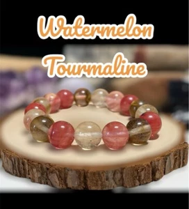 watermelon tourmaline bracelet - Picture 1 of 3
