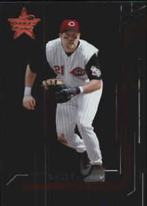 2001 Leaf Rookies and Stars Longevity Reds Baseball Card #21 Sean Casey /50