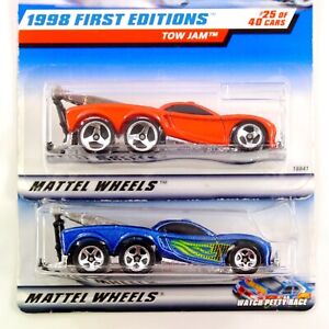 Lot of 2 Hot Wheels Tow Jam 1998 First Editions 2000 Mainline 18841 29266