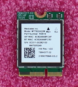 MT7922A22M - Mediatek MT7922A22M WiFi6E Wireless Card - Picture 1 of 1