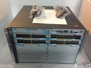 Commutateur J9448A HP 5412-92G-PoE+ /4SFP zl avec rackear et cordon d'alimentation - Photo 1/4