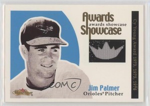 2001 Fleer Showcase Awards Showcase Materials /100 Jim Palmer HOF
