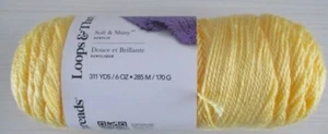 Loops & Threads, Soft and Shiny Solid Yarn, YELLOW - Picture 1 of 1