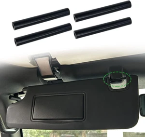 Jeep Wrangler JK Sun Visor Repair Kit 2007-2017 - 4Pcs Black Tubes - Picture 1 of 12
