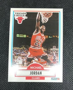 1990-91 Fleer #26 Michael Jordan UER/(Led NBA in scoring 4 years, not 3) - Picture 1 of 2