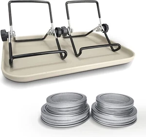 Sprouting Screen Steel Mason Stainless Jar Stand For Regular And Wide Mouth Lid - Picture 1 of 7