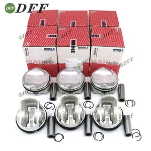 6x Pistons & Rings Set MAHLE Φ84.76mm +0.25 For AUDI S4 S5 A6 A7 A8  Q7 3.0 TFSI - Picture 1 of 5