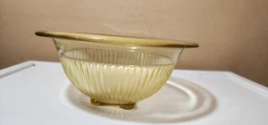 Antike Vaseline Glasschale - Bild 1 von 8