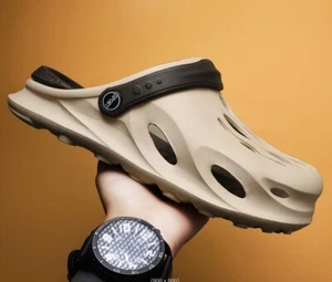 Hombres Clásicos Zuecos Unisex Zapatos Sin Cordones Impermeables Informales Sandalias Cómodas - Imagen 1 de 13