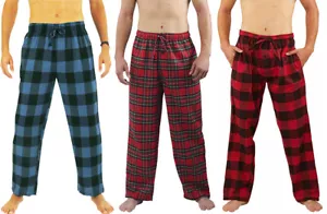 Norty Big Mens Cotton Yarn Flannel Pajama Lounge Sleep Pant - 3XL to 5XL - Picture 1 of 17