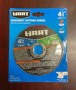 HART 4-1/2" MASONRY Concrete Brick CUTTING WHEEL 0.07" Thick 13500 RPM Type 1 - Picture 1 of 3