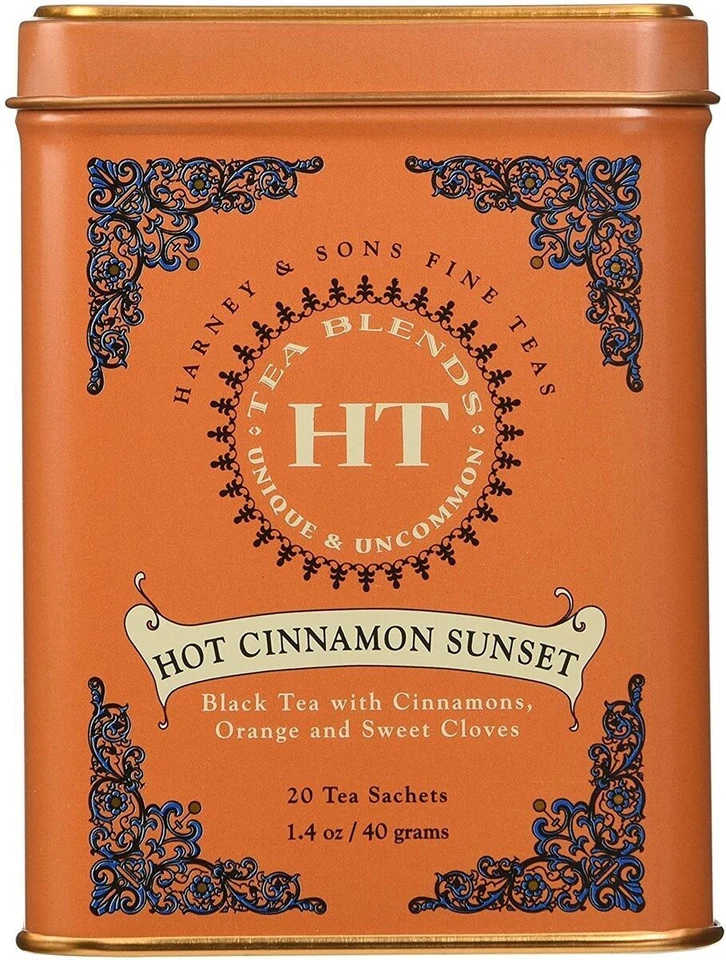 Harney & Sons Fine Teas Black Tea Hot Cinnamon Sunset 20 Bags