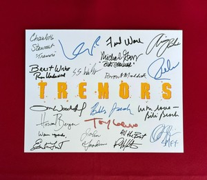 Tremors Title Card Cast-Signed- 8.5 x 11- Autograph Reprints