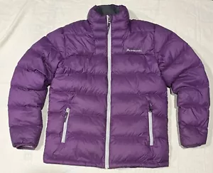 Macpac Puffer Jacket Youth Size 12 Purple Waterproof Duck Down 80/20 Winter - Picture 1 of 6