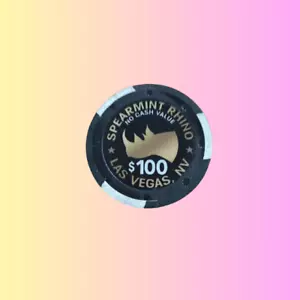 Spearmint Rhino Strip Club CASINO $100 gaming chip Token - Las Vegas NV H&C - Picture 1 of 6