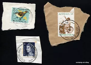 Cooran Queensland Postmarks Complete on piece CDS QLD Stamps Australia - Picture 1 of 1