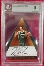2016-17 PREFERRED- MALCOLM BROGDON- PANINI'S CHOICE AWARD AUTO- BGS 9/9.../99