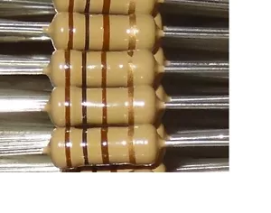 Resistencias de potencia de película de carbono 100 piezas 100 ohmios 1W, 5%. - Imagen 1 de 1