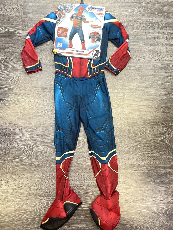 Halloween Kids' Marvel Spider-Man Iron Spider Costume Medium 8-10