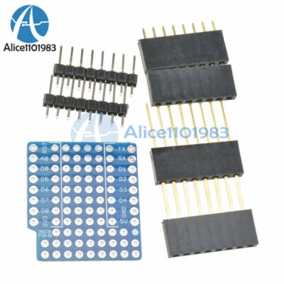 ProtoBoard para WeMos D1 mini placa perf doble cara compatible #E4 - Imagen 1 de 4