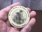 Super Large 2 1/4 Bawdy Woman Saloon Independence Oregon Pinback Picture Button