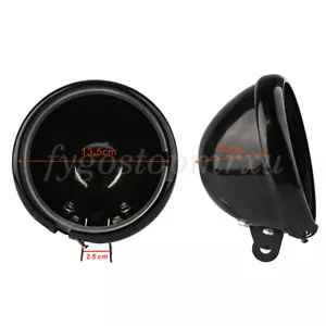 5.75" 5-3/4" Black Headlight Cover Housing Holder Bucket For Harley Sportster - Picture 1 of 11